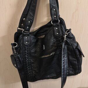 Angel Kiss Slouchy Soft Purse Black